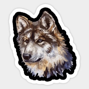 Wolf Head Sticker